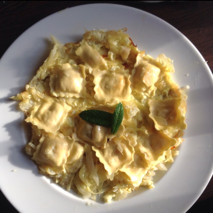 omelette aux raviolis