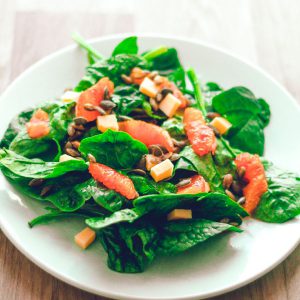 produits de saison janvier : salade épinards
