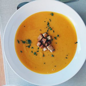 soupe de butternut et carottes