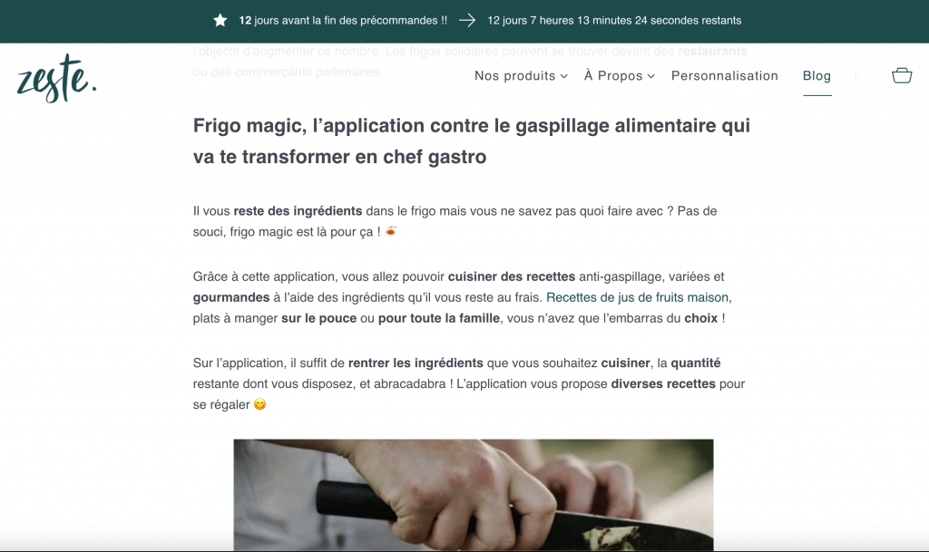 applications anti-gaspillage alimentaire